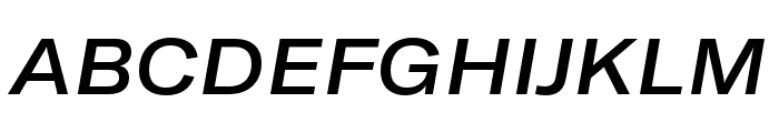 GT America Extended Medium Italic Font UPPERCASE