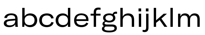 GT America Extended Regular Font LOWERCASE