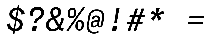 GT America Mono Regular Italic Font OTHER CHARS