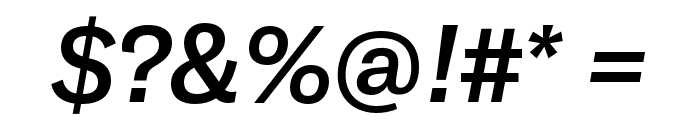 GT America Standard Medium Italic Font OTHER CHARS