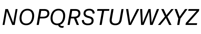 GT America Standard Regular Italic Font UPPERCASE