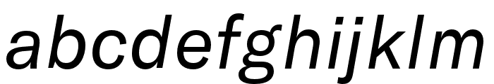 GT America Standard Regular Italic Font LOWERCASE