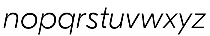 GT Eesti Display Thin Italic Font LOWERCASE