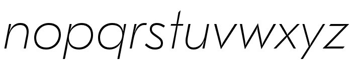 GT Eesti Text Ultra Light Italic Font LOWERCASE