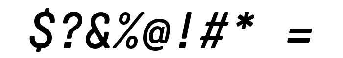 GT Pressura Mono Regular Italic Font OTHER CHARS