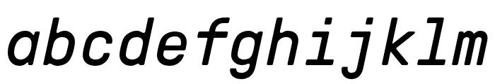 GT Pressura Mono Regular Italic Font LOWERCASE