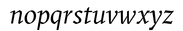 GT Sectra Book Italic Font LOWERCASE