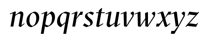 GT Sectra Fine Regular Italic Font LOWERCASE