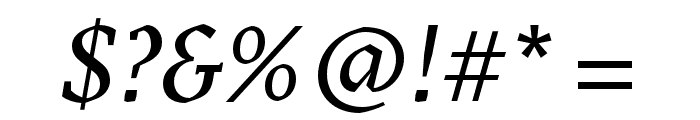 GT Sectra Regular Italic Font OTHER CHARS