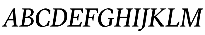 GT Sectra Regular Italic Font UPPERCASE