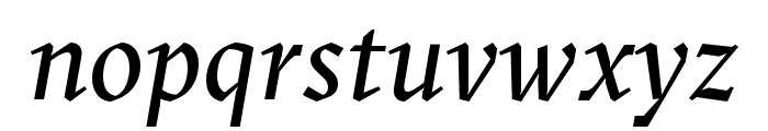 GT Sectra Regular Italic Font LOWERCASE