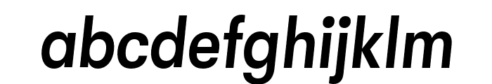 GT Walsheim Condensed Medium Oblique Font LOWERCASE