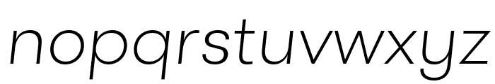 GT Walsheim Thin Oblique Font LOWERCASE