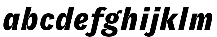 GT Zirkon Black Italic Font LOWERCASE