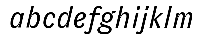 GT Zirkon Book Italic Font LOWERCASE