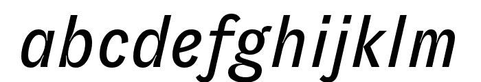 GT Zirkon Regular Italic Font LOWERCASE