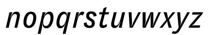 GT Zirkon Regular Italic Font LOWERCASE