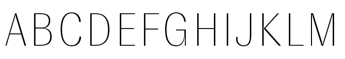 GT Zirkon Ultra Light Font UPPERCASE