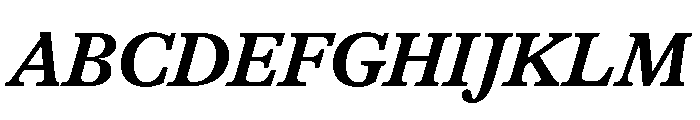 GTAlpina BdIt Font UPPERCASE