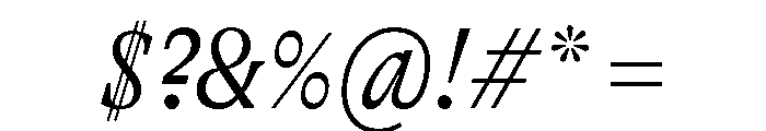 GTAlpina CnLtIt Font OTHER CHARS