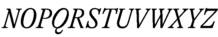 GTAlpina CnLtIt Font UPPERCASE