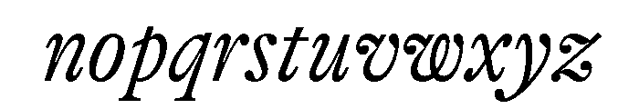 GTAlpina CnLtIt Font LOWERCASE