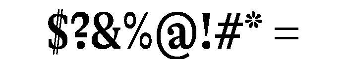 GTAlpina CnMd Font OTHER CHARS
