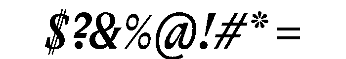 GTAlpina CnMdIt Font OTHER CHARS