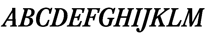 GTAlpina CnMdIt Font UPPERCASE