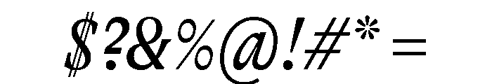 GTAlpina CnRgIt Font OTHER CHARS