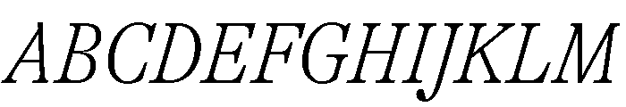 GTAlpina CnThIt Font UPPERCASE