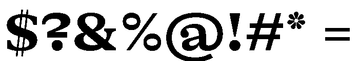 GTAlpina ExtBd Font OTHER CHARS