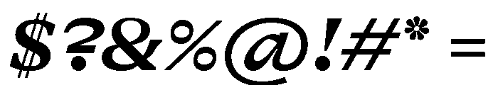 GTAlpina ExtBdIt Font OTHER CHARS