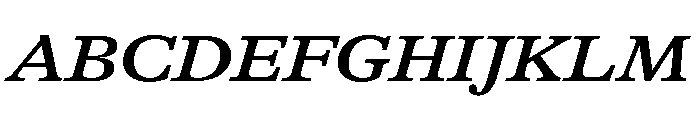 GTAlpina ExtBdIt Font UPPERCASE
