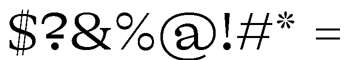 GTAlpina ExtLt 2 Font OTHER CHARS
