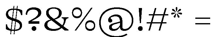 GTAlpina ExtLt Font OTHER CHARS