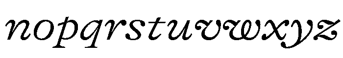 GTAlpina ExtLtIt 2 Font LOWERCASE