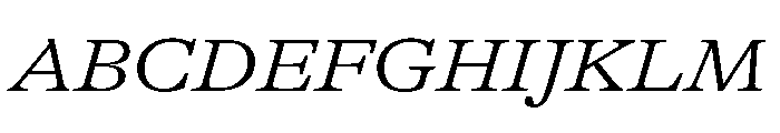 GTAlpina ExtLtIt Font UPPERCASE