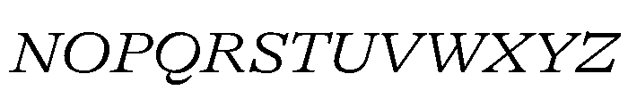 GTAlpina ExtLtIt Font UPPERCASE