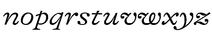 GTAlpina ExtLtIt Font LOWERCASE