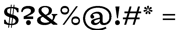 GTAlpina ExtMd Font OTHER CHARS
