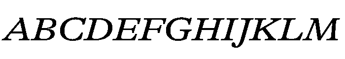 GTAlpina ExtMdIt 2 Font UPPERCASE