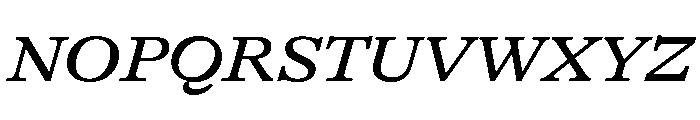GTAlpina ExtMdIt 2 Font UPPERCASE