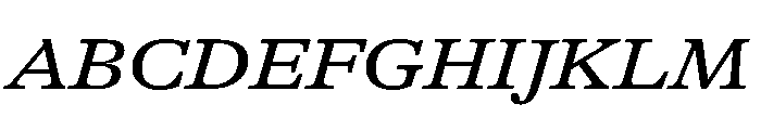 GTAlpina ExtMdIt Font UPPERCASE