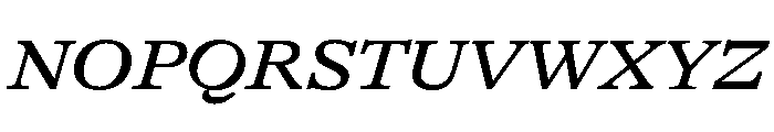 GTAlpina ExtMdIt Font UPPERCASE