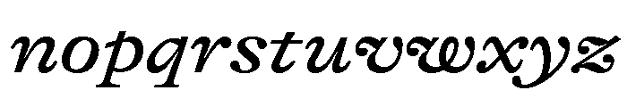 GTAlpina ExtMdIt Font LOWERCASE