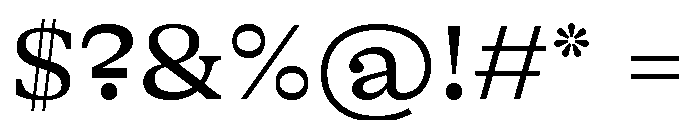GTAlpina ExtRg Font OTHER CHARS