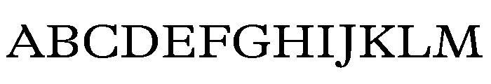 GTAlpina ExtRg Font UPPERCASE