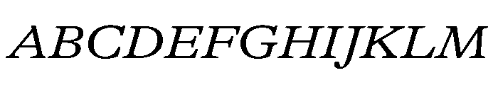 GTAlpina ExtRgIt Font UPPERCASE
