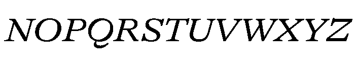 GTAlpina ExtRgIt Font UPPERCASE